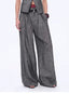 Old Money Space Linen Draped Vest and Straight Trousers Suit - detail view | The BB's Box
