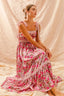 SO ME Floral Maxi Dress With Ribbon Tie Lace Strap - side view | The BB's Box