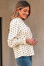 Catalina Polka Dot Lantern Sleeve Blouse - back view | The BB's Box