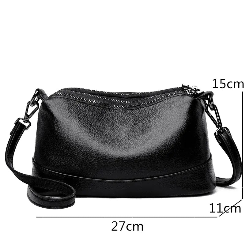 Womens Genuine Leather Handbag - close-up | The BB's Box