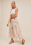SO ME Floral Printed Woven Shoulder Bow Tie Top and Skirt Set - detail view | The BB's Box