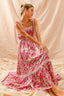 SO ME Floral Maxi Dress With Ribbon Tie Lace Strap - back view | The BB's Box