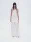 Old Money Space Linen Draped Vest and Straight Trousers Suit - back view | The BB's Box