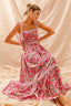 SO ME Floral Maxi Dress With Ribbon Tie Lace Strap - alternate view | The BB's Box