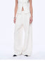 Old Money Space Linen Draped Vest and Straight Trousers Suit - detail view | The BB's Box