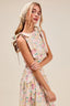 SO ME Floral Printed Woven Shoulder Bow Tie Top and Skirt Set - styling view | The BB's Box