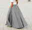 Elegant High Waist Plaid Skirt for Women