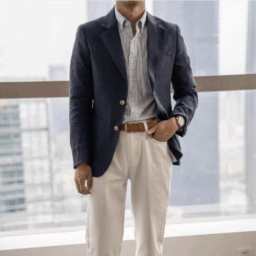 Mens Lightweight Breathable Casual Linen Blazer — The BB's Box New In