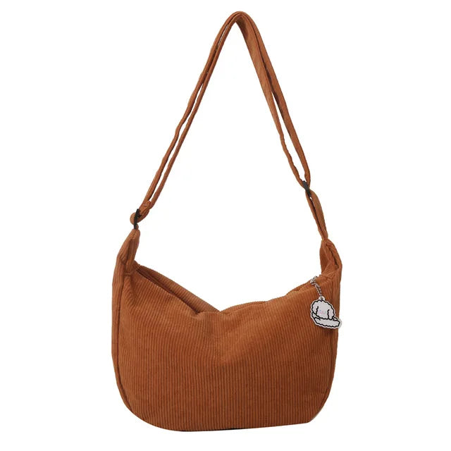 Corduroy Crossbody Bags For Women - front view | The BB's Box
