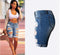 Women's Fashion Bermuda - Ripped long shorts