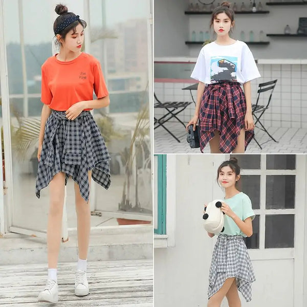 Asymmetrical Tie Around Skirt - front view | The BB's Box