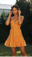Womens V-neck Long Stitching Dress - back view | The BB's Box