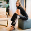 Placement Screen Print Leg Boot Cut - front view | The BB's Box