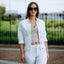 3/4 Sleeve Front Pocketed Jacket