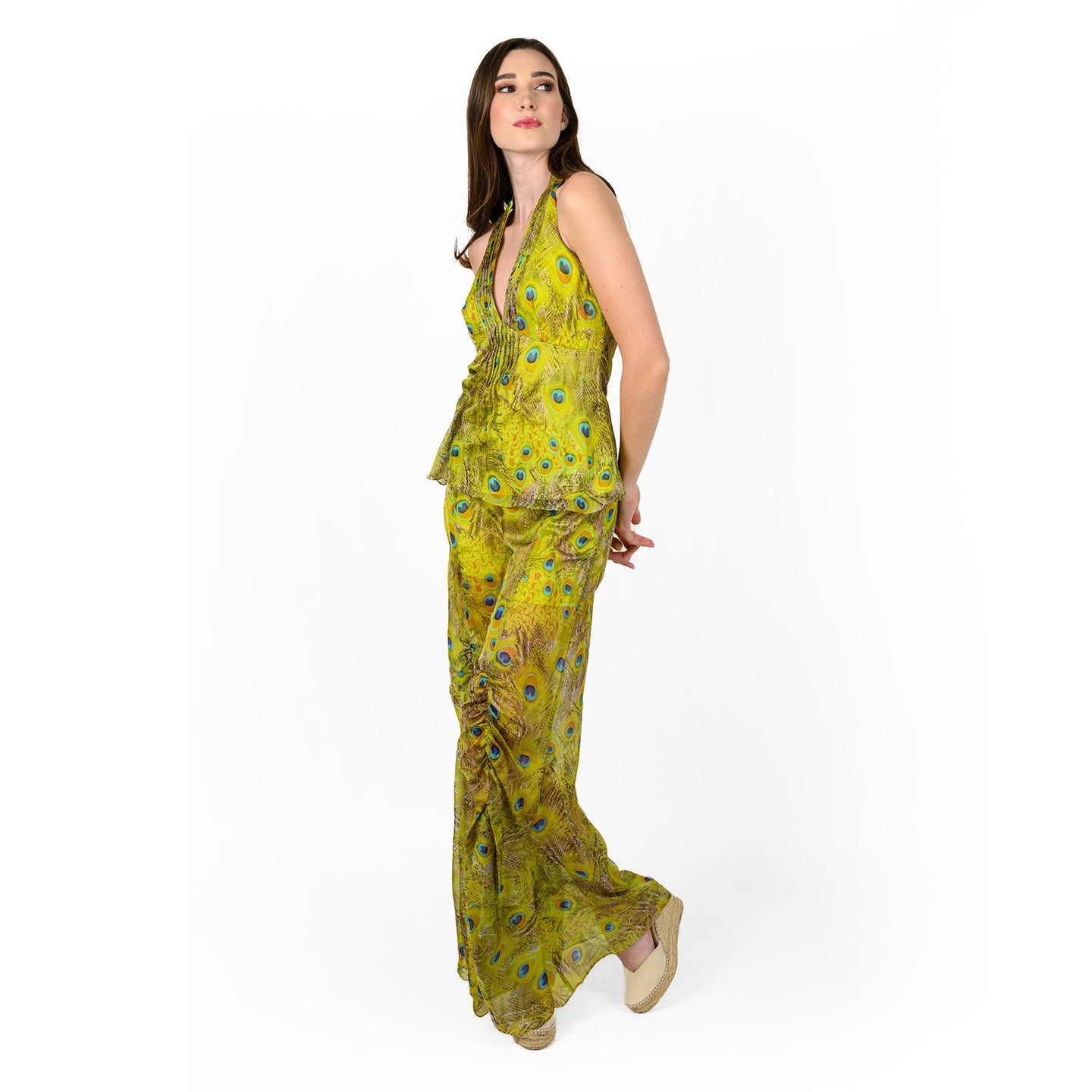 Top Halter com Pregas