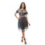 The Boat Neck Mix Media Fit & Flare Classic - front view | The BB's Box