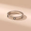 Titanium Steel Ring for Women with Diamond Embedding - side view | The BB's Box