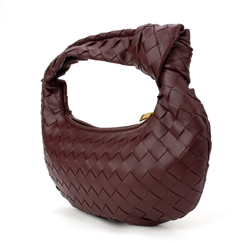 The Charlize | Knotted Woven Handbag - back view | The BB's Box