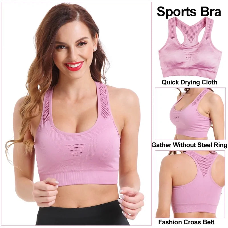 High Impact Seamless Sports Bra for Women's Workout