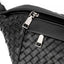 The Riley | Woven Leather Sling Bag - side view | The BB's Box