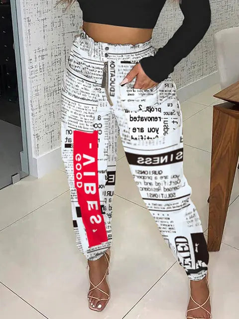 Annies High Waist baggie fashion pants - side view | The BB's Box