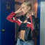 Patchwork Leather Jacket - back view | The BB's Box