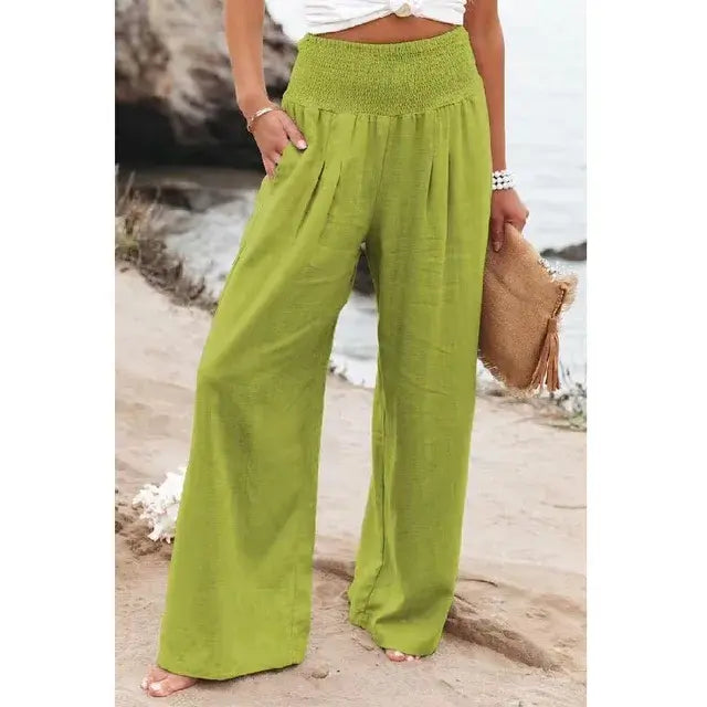 Cotton-Linen Style - Women Loose Long Trousers - view 8 | The BB's Box