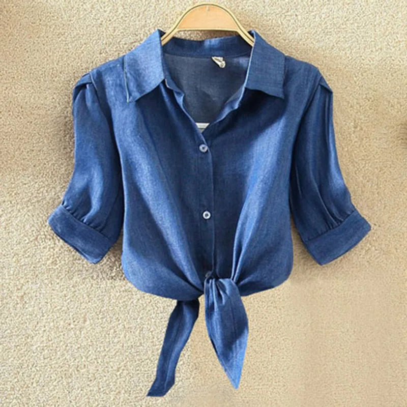 100% Cotton Womens Blouse Shirt White - alternate view | The BB's Box