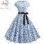 Music Note Print Dress 50s 60s Robe Retro Swing Casual Vintage - side view | The BB's Box