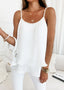 Pearl Ruffle Camisole Top for Women - Summer Style