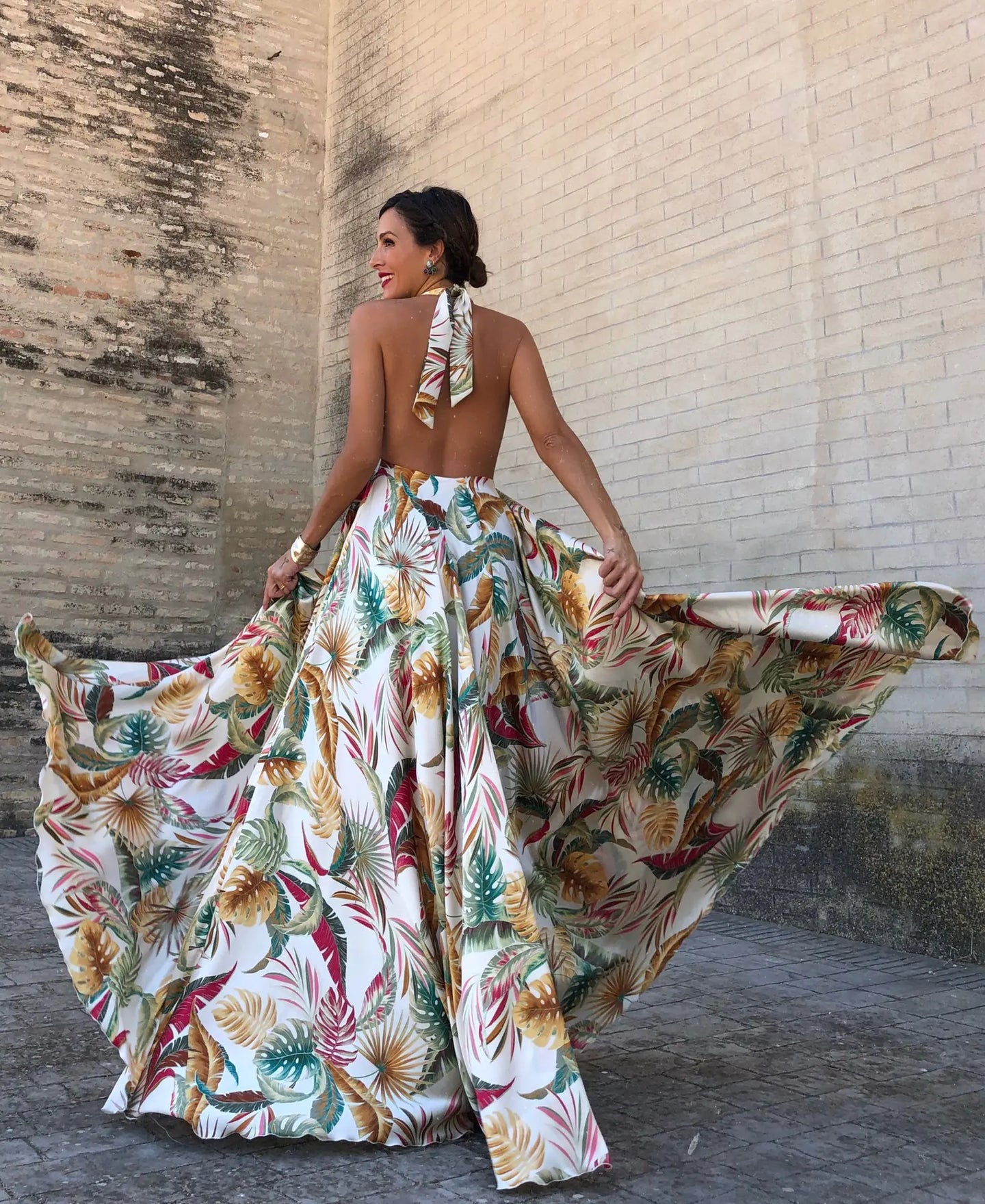Backless Sleeveless Halter Dress - Trending Style - alternate view | The BB's Box