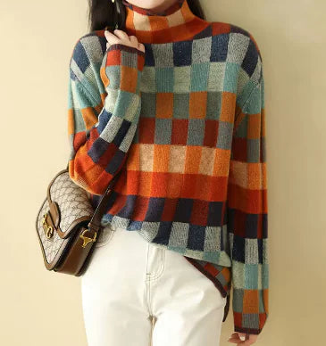 Checkerboard Wool Sweater - The BB's Box