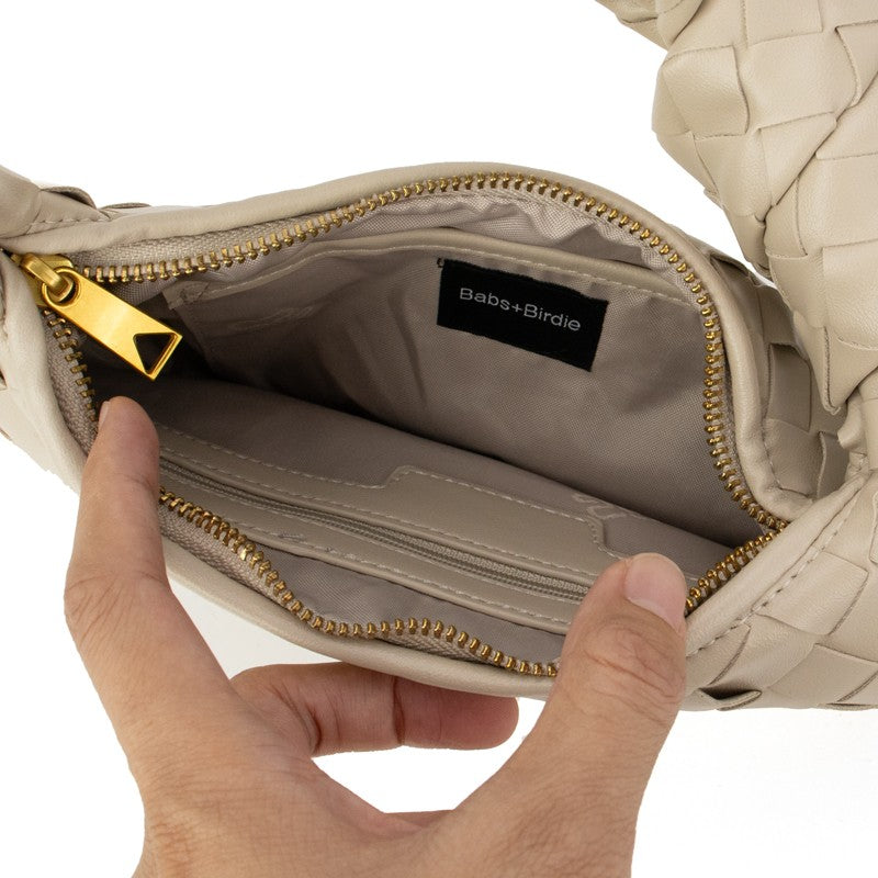 The Charlize | Knotted Woven Handbag - styling view | The BB's Box