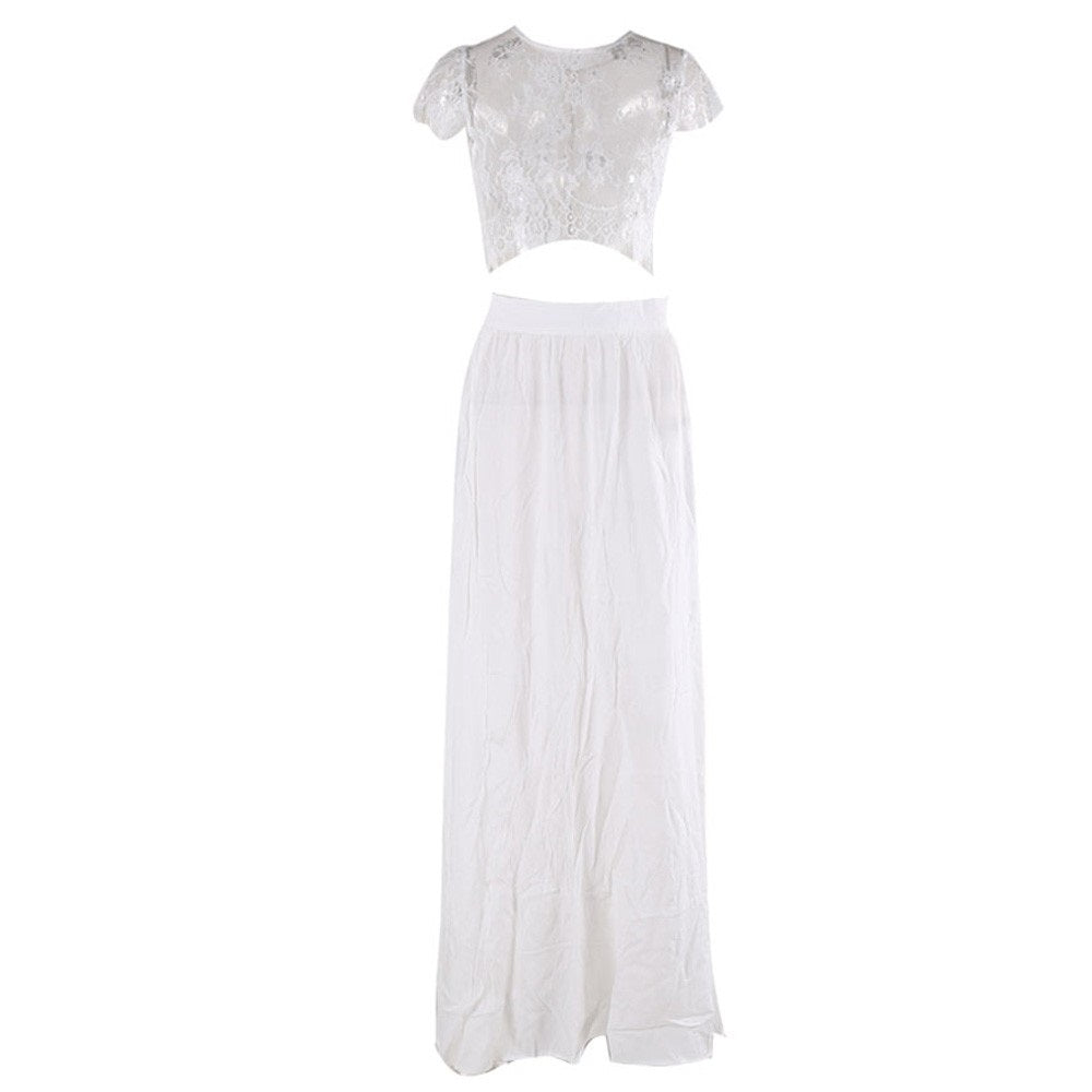 Two Piece Maxi Dress - close-up | The BB's Box