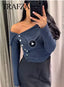 Long Sleeve One Shoulder Sweater