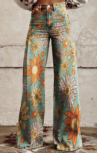Aurelia Retro Flared Trousers for Women (Single Piece) - front view | The BB's Box