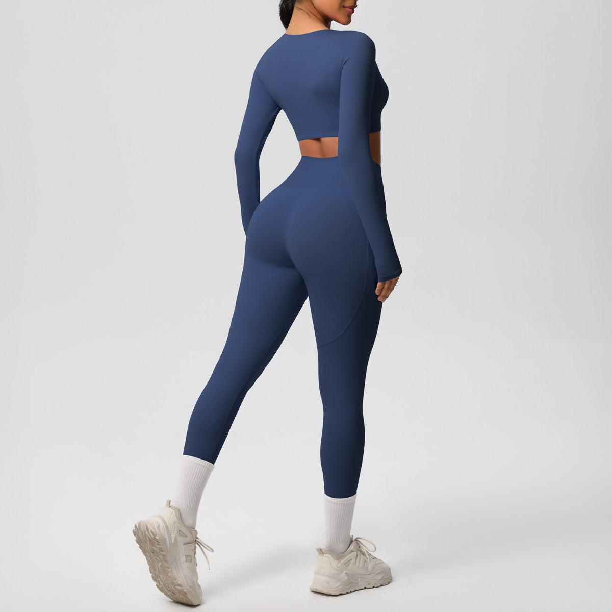 Double Sided Brushed Breathable High Elastic Tight Sports Set - styling view | The BB's Box