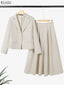 Elegant Office Blazer & Skirt Set