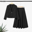 ZANZEA Office Women 2 Piece Sets Spring Outfits 2026 Elegant Long Sleeve Blazer  - side view | The BB's Box