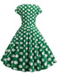 Music Note Print Dress 50s 60s Robe Retro Swing Casual Vintage - alternate view | The BB's Box