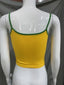 Fashion BRASIL Lettering Vest Summer Women Brazil Flag Print Top Sexy Sleeveless - side view | The BB's Box