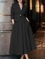 ZANZEA Office Women 2 Piece Sets Spring Outfits 2026 Elegant Long Sleeve Blazer  - detail view | The BB's Box