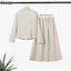 ZANZEA Office Women 2 Piece Sets Spring Outfits 2026 Elegant Long Sleeve Blazer  - close-up | The BB's Box