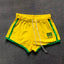 2025 Summer New Women Fashion Yellow Shorts Brazil Pattern Embroidery Beach Shor - alternate view | The BB's Box