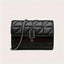 Elegant Black Mini Tartan Crossbody Bag  Adjustable Shoulder Strap, Turn Lock Closure, PVC Lined Faux Leather Handbag for Women
