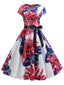 Music Note Print Dress 50s 60s Robe Retro Swing Casual Vintage - alternate view | The BB's Box