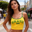 Fashion BRASIL Lettering Vest Summer Women Brazil Flag Print Top Sexy Sleeveless - alternate view | The BB's Box
