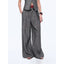 Old Money Space Linen Draped Vest and Straight Trousers Suit - close-up | The BB's Box
