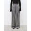 Casual and Relaxed Wool-Blend Double-Pleated Straight Draped Wide-Leg - back view | The BB's Box
