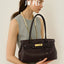 JW PEI Yara Women's Vegan Leather Tote Shoulder Handbag Black Designer Purse for Work Daily Commuting 2026 New Arrival